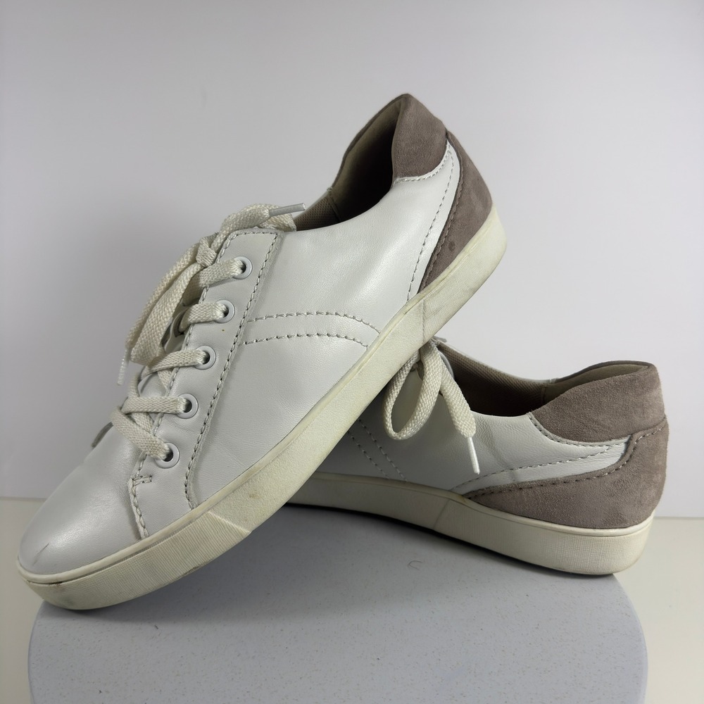 Naturalizer Womens Sneakers White Leather Lace Up‎ Comfort Casual Shoes 10